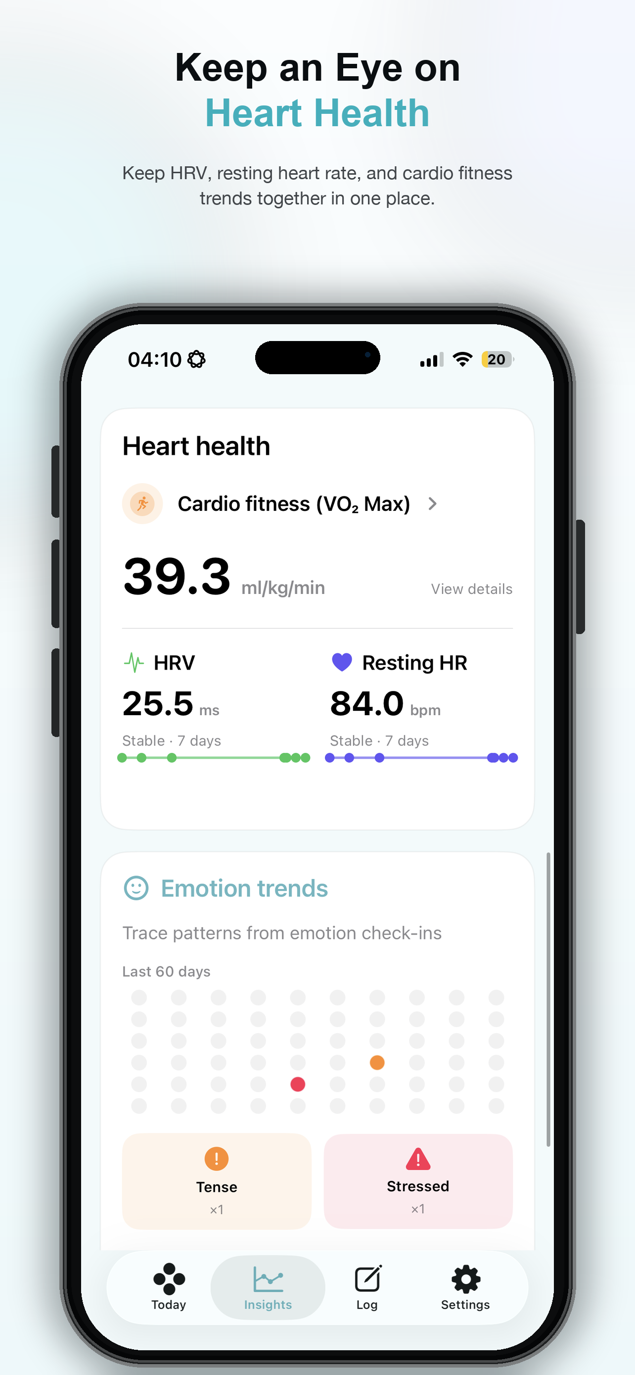 Flow Watch heart health trends